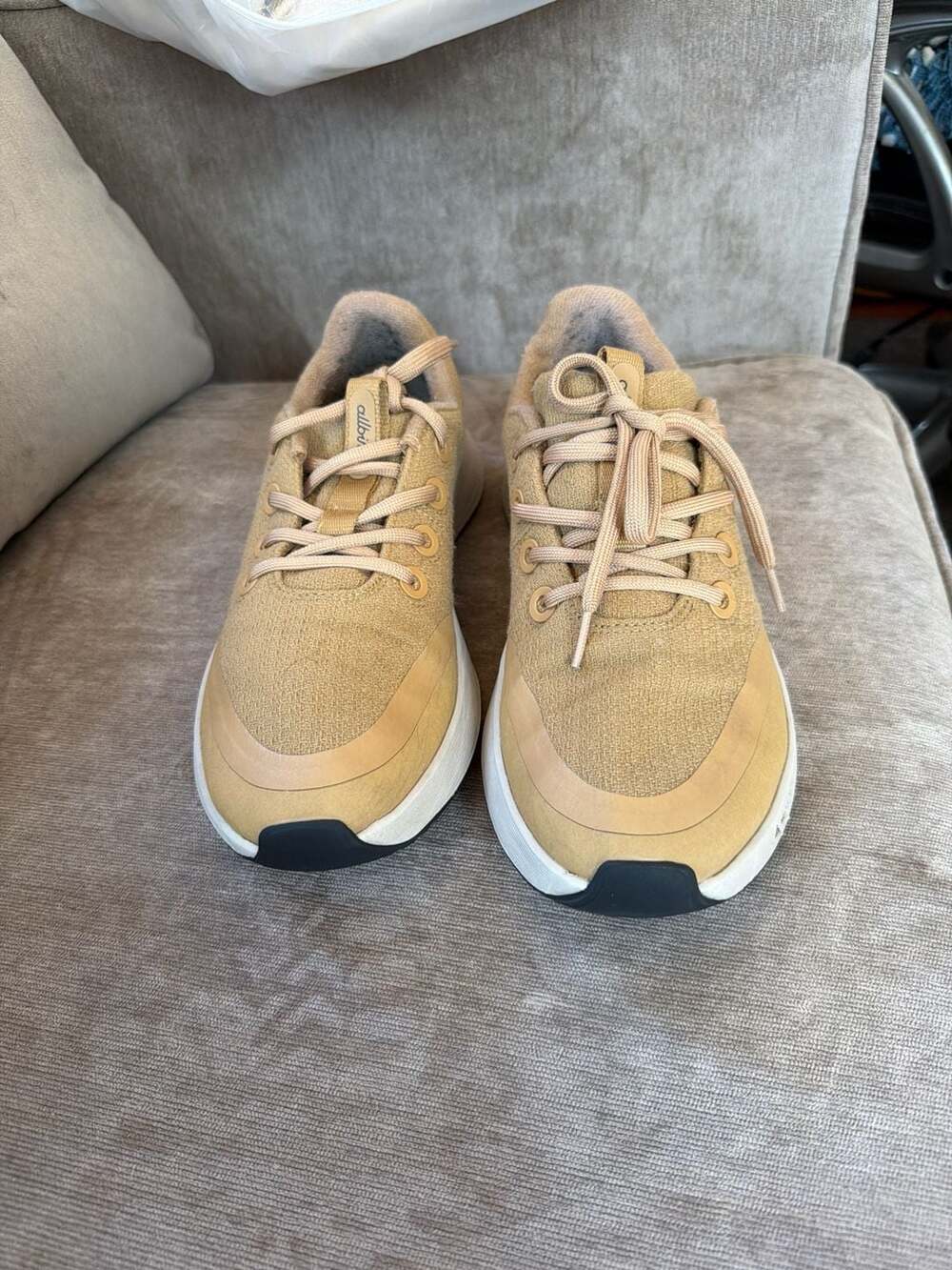 Allbirds Wool Runner Protect in Stony Beige